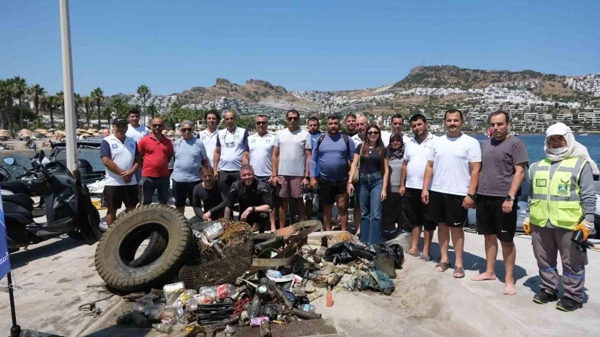 Deniz dibi temizliğinin 9. etabı tamamlandı