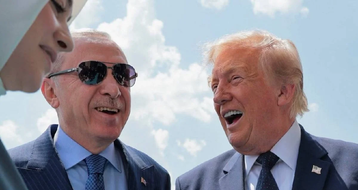 Trump ve Erdoğan'ın ilk konuşması kameralara yakalandı