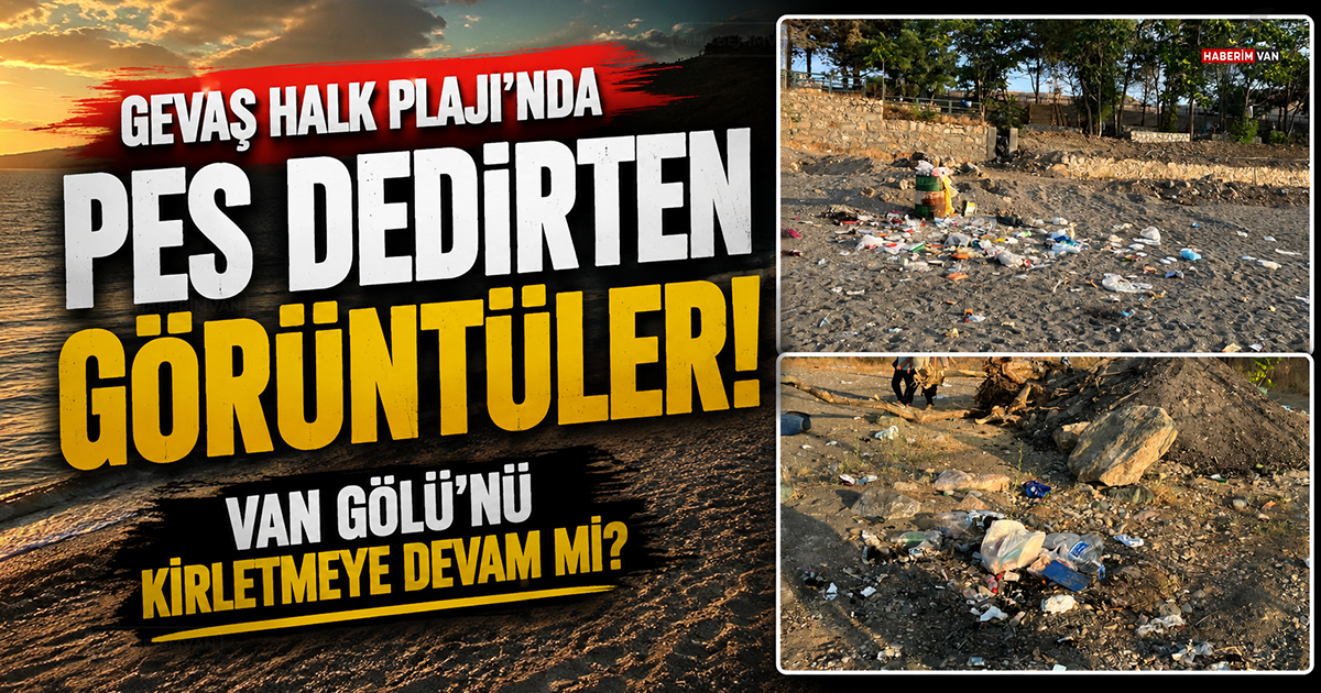 Gevaş Halk Plajı'ndaki çöp görüntülerine tepki: "Van Gölü hepimizin ortak değeri"