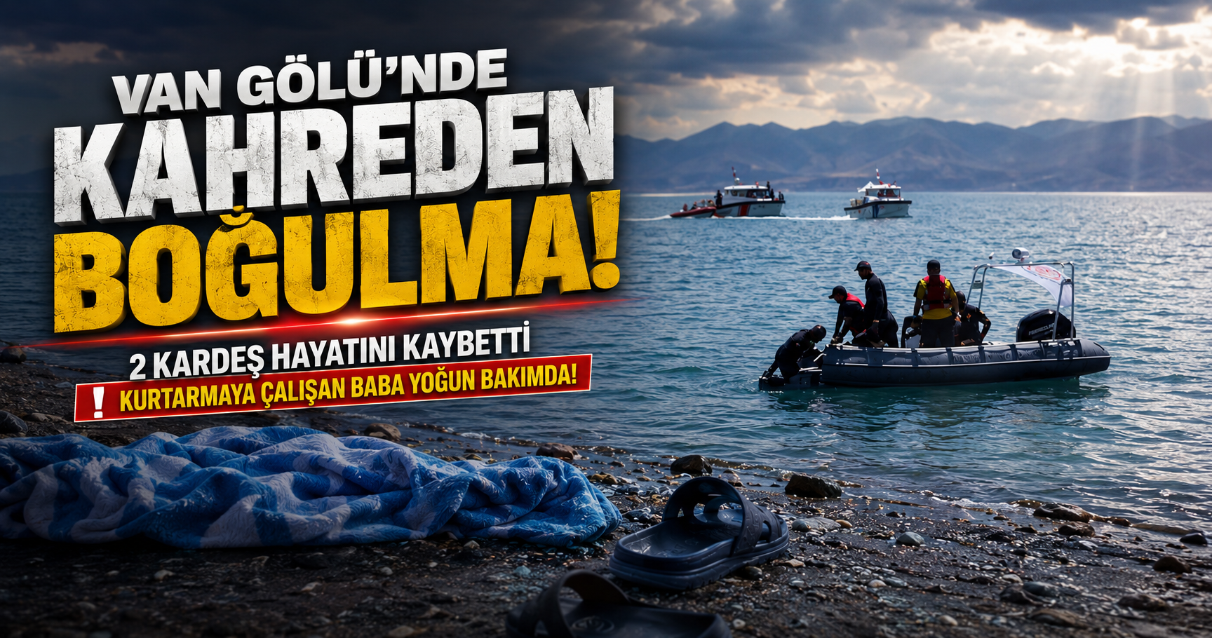 Van Gölü’nde Can Pazarı: 2 Kardeş Hayatını Kaybetti