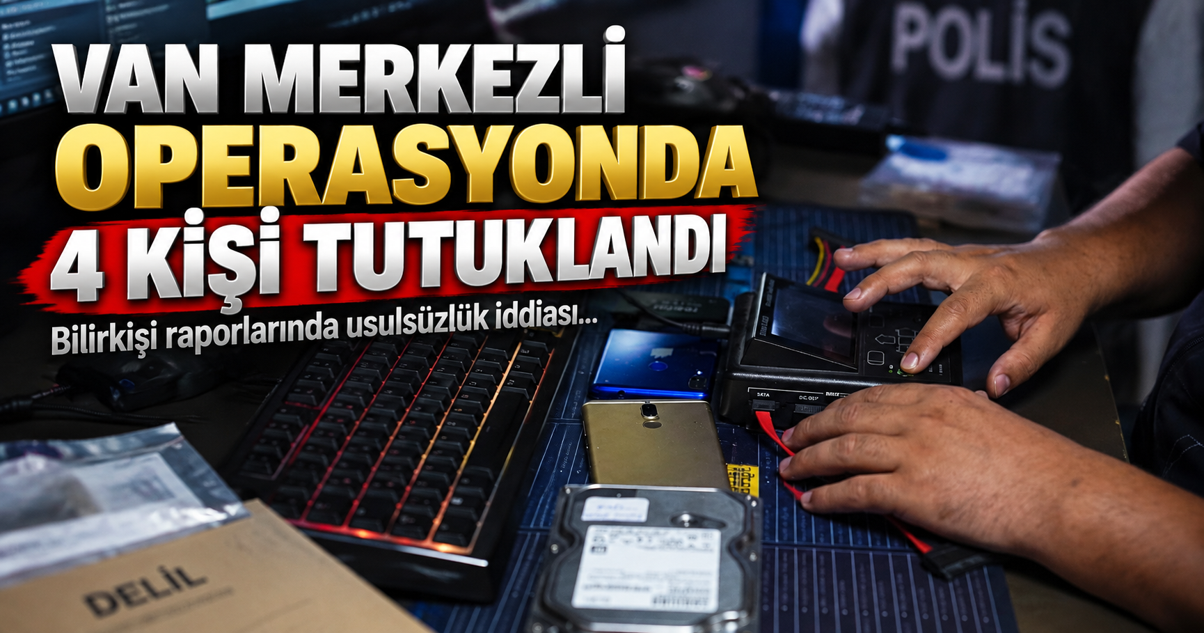 Van merkezli operasyonda 4 kişi tutuklandı