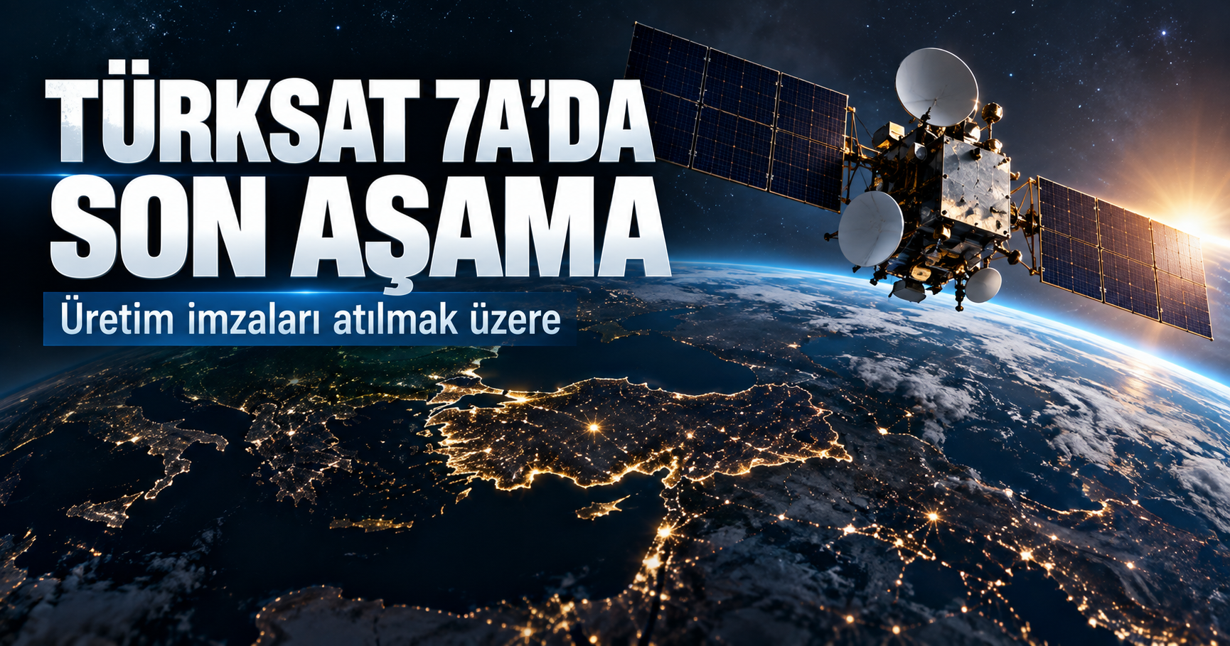 TÜRKSAT 7A için geri sayım: Üretim imzaları atılmak üzere