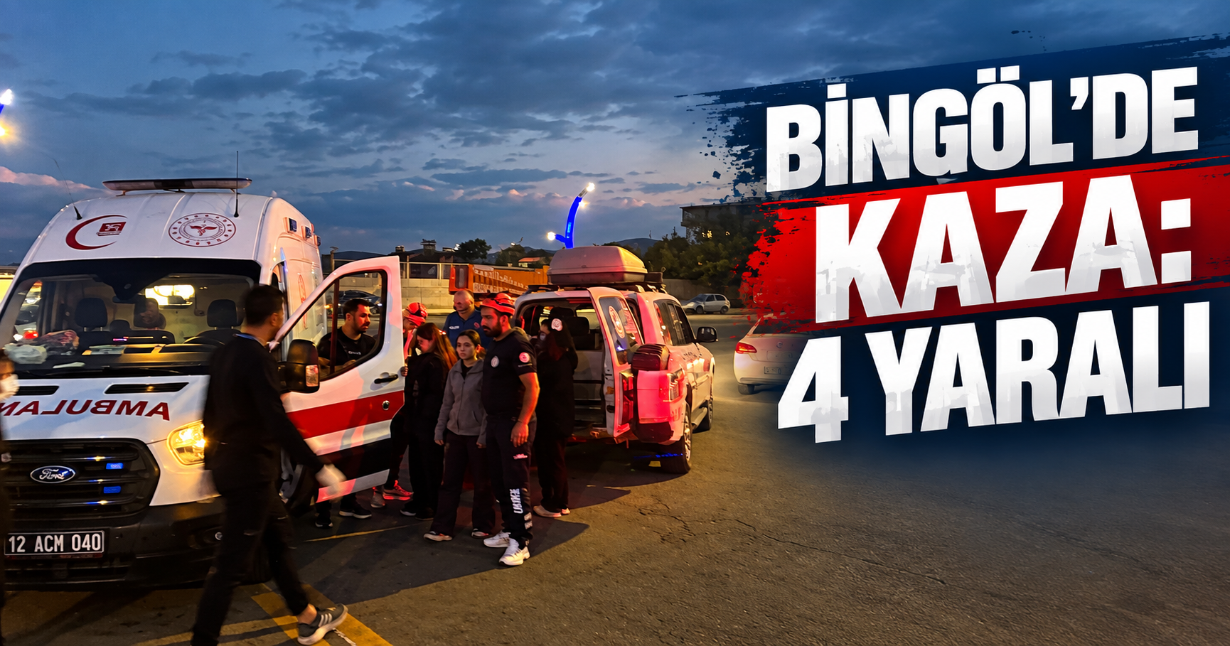 Bingöl’de iki otomobil çarpıştı: 4 yaralı