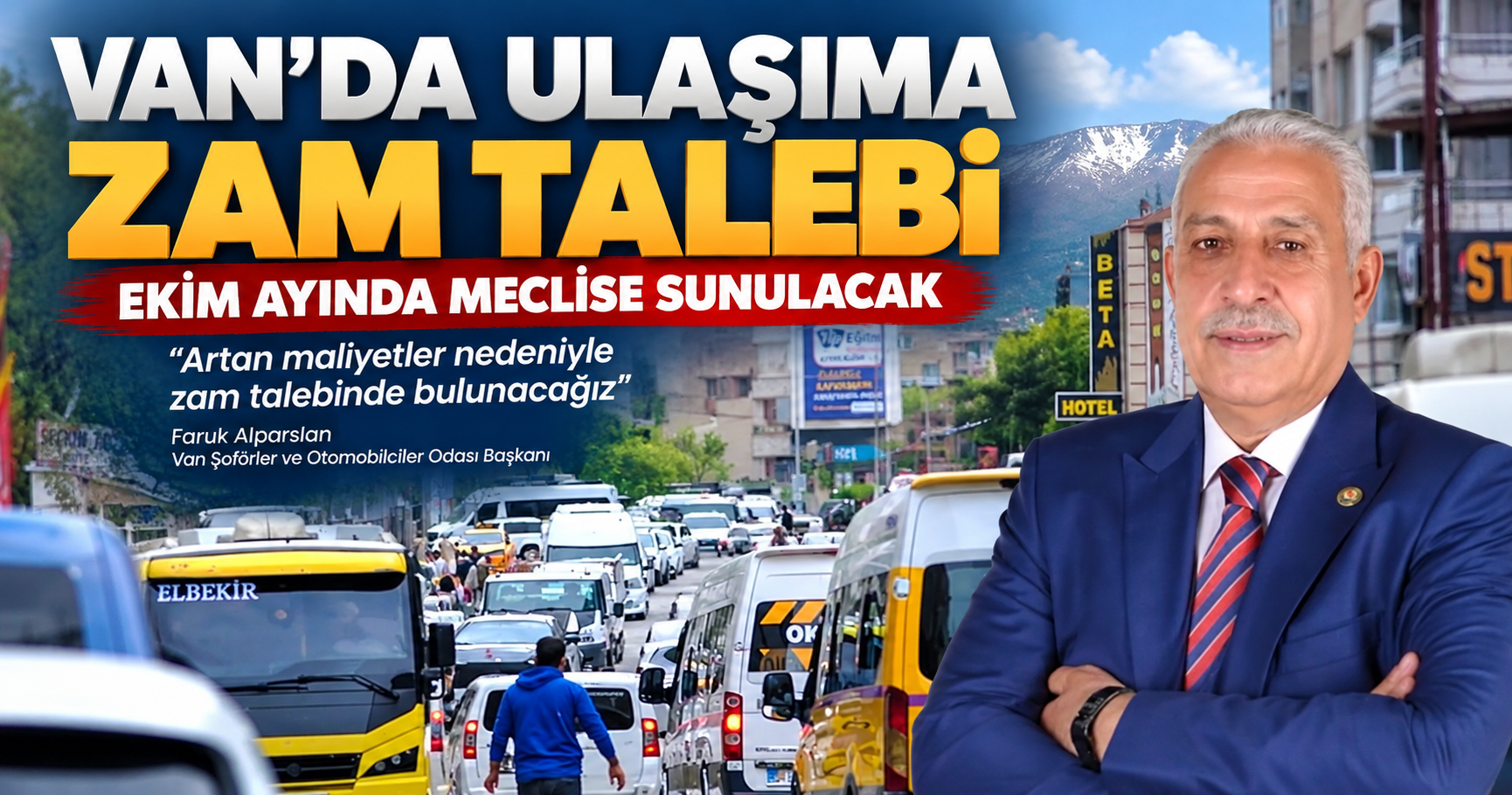 Van’da ulaşıma zam talebi ekimde gündemde