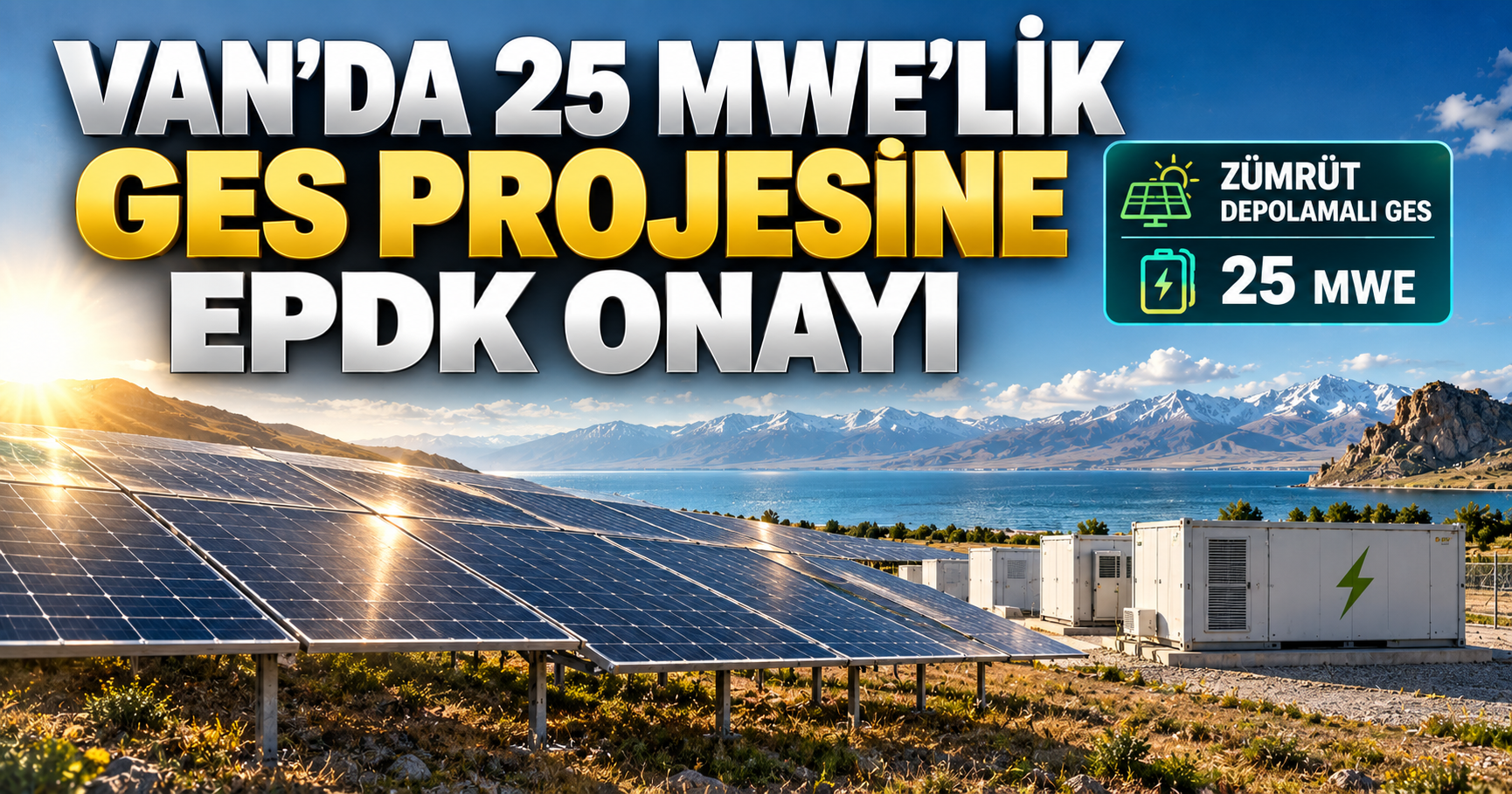 Aksa Enerji’nin Van’daki Zümrüt GES projesine EPDK onayı