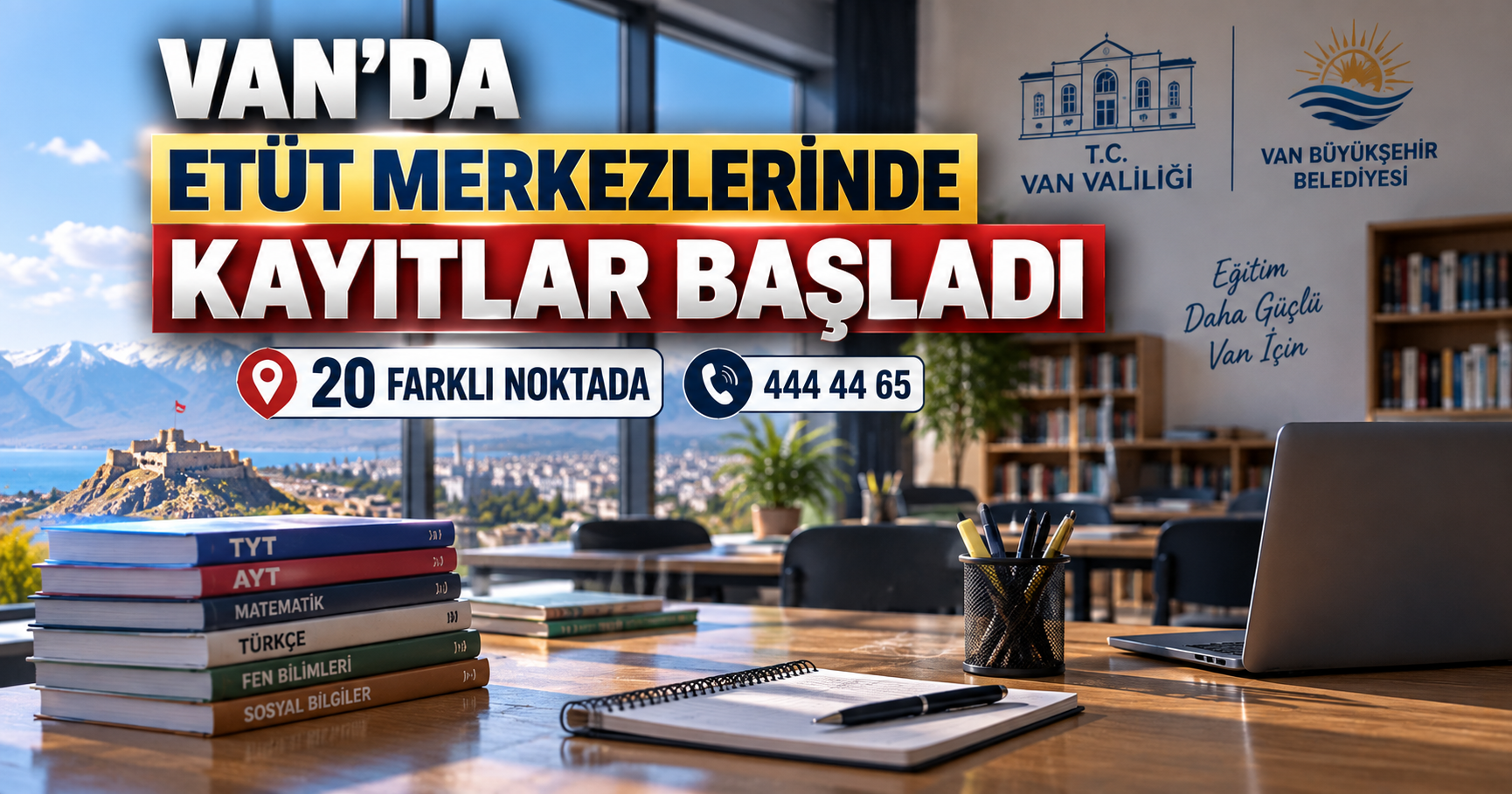 Van’da etüt merkezlerinde yeni dönem kayıtları başladı