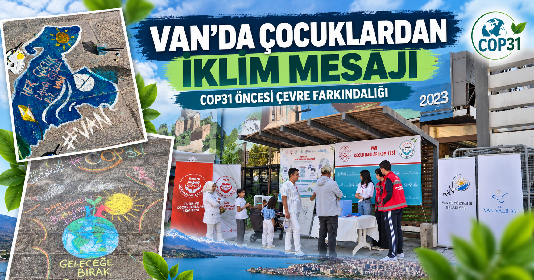 Van’da çocuklardan iklim ve çevre mesajı