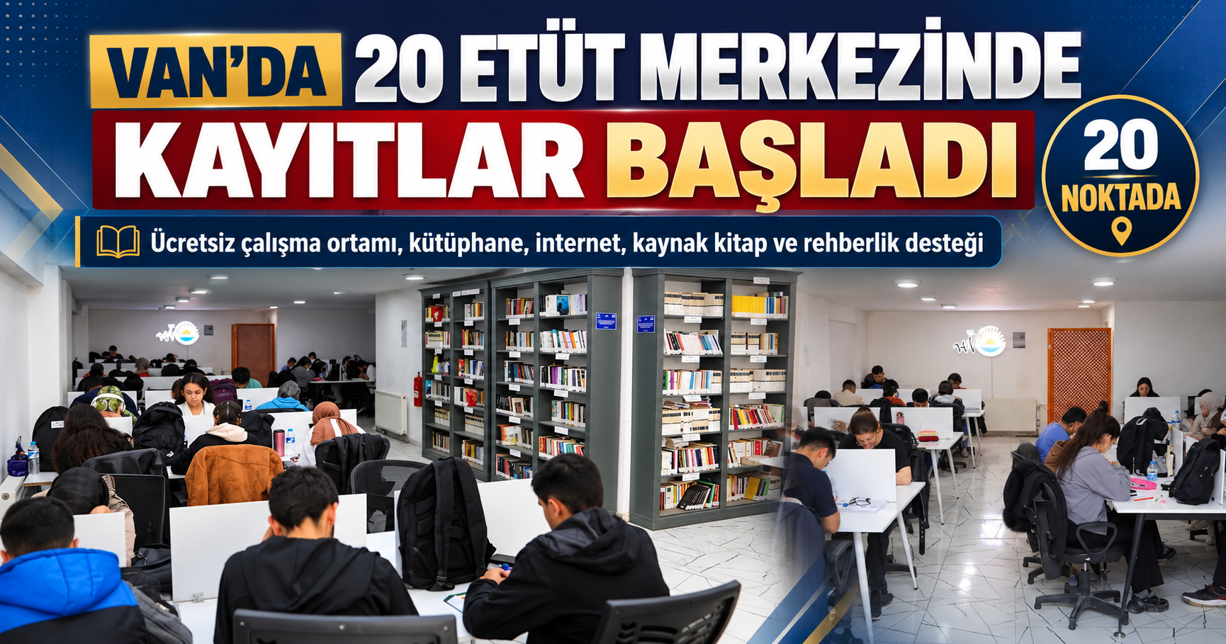 Van’da 20 etüt merkezinde yeni dönem kayıtları başladı