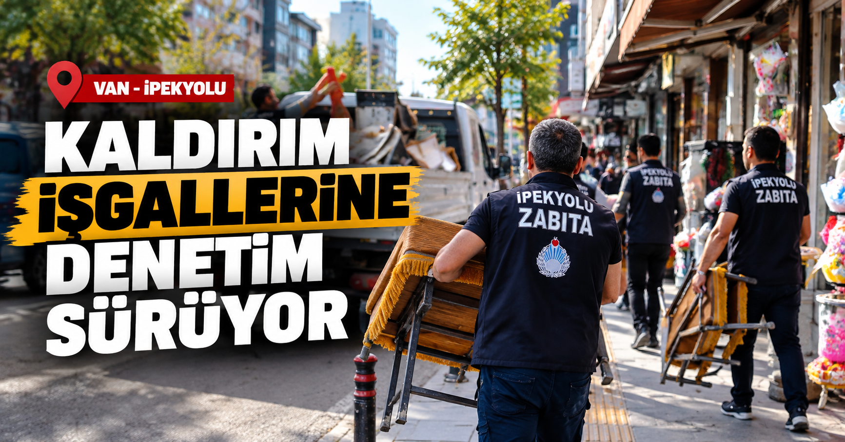 Van’da kaldırım işgallerine yönelik denetimler sıklaştırıldı