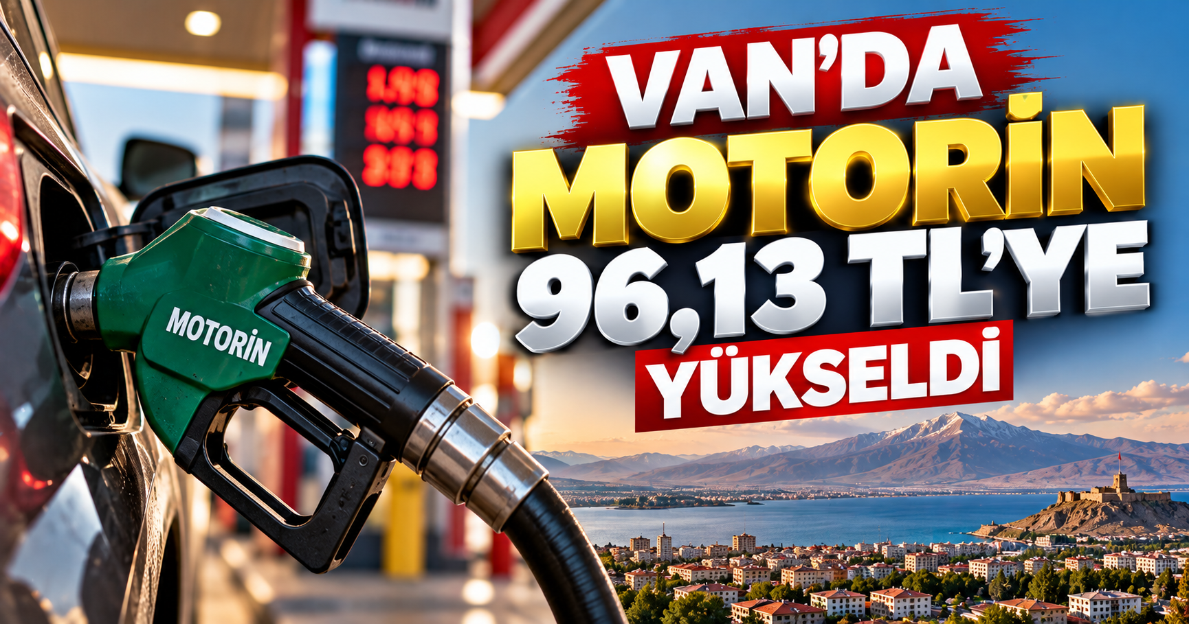Van’da motorin fiyatı 96,13 TL’ye yükseldi