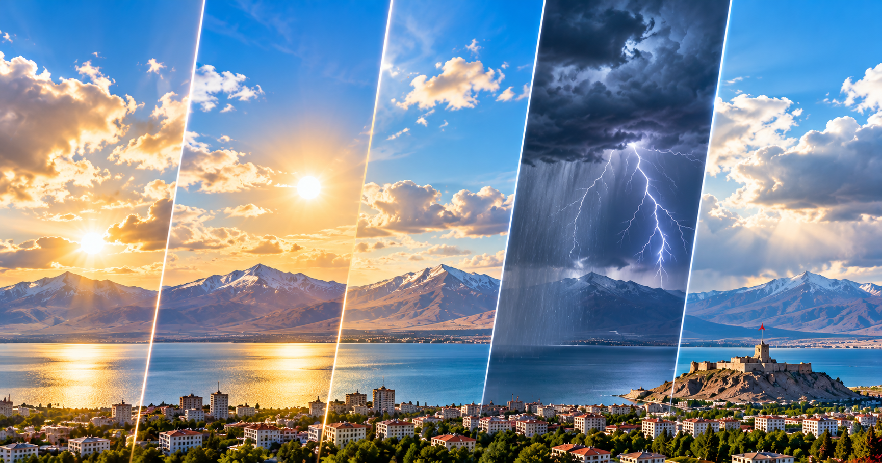 Van’da hava değişiyor: Pazartesi günü gök gürültülü sağanak bekleniyor