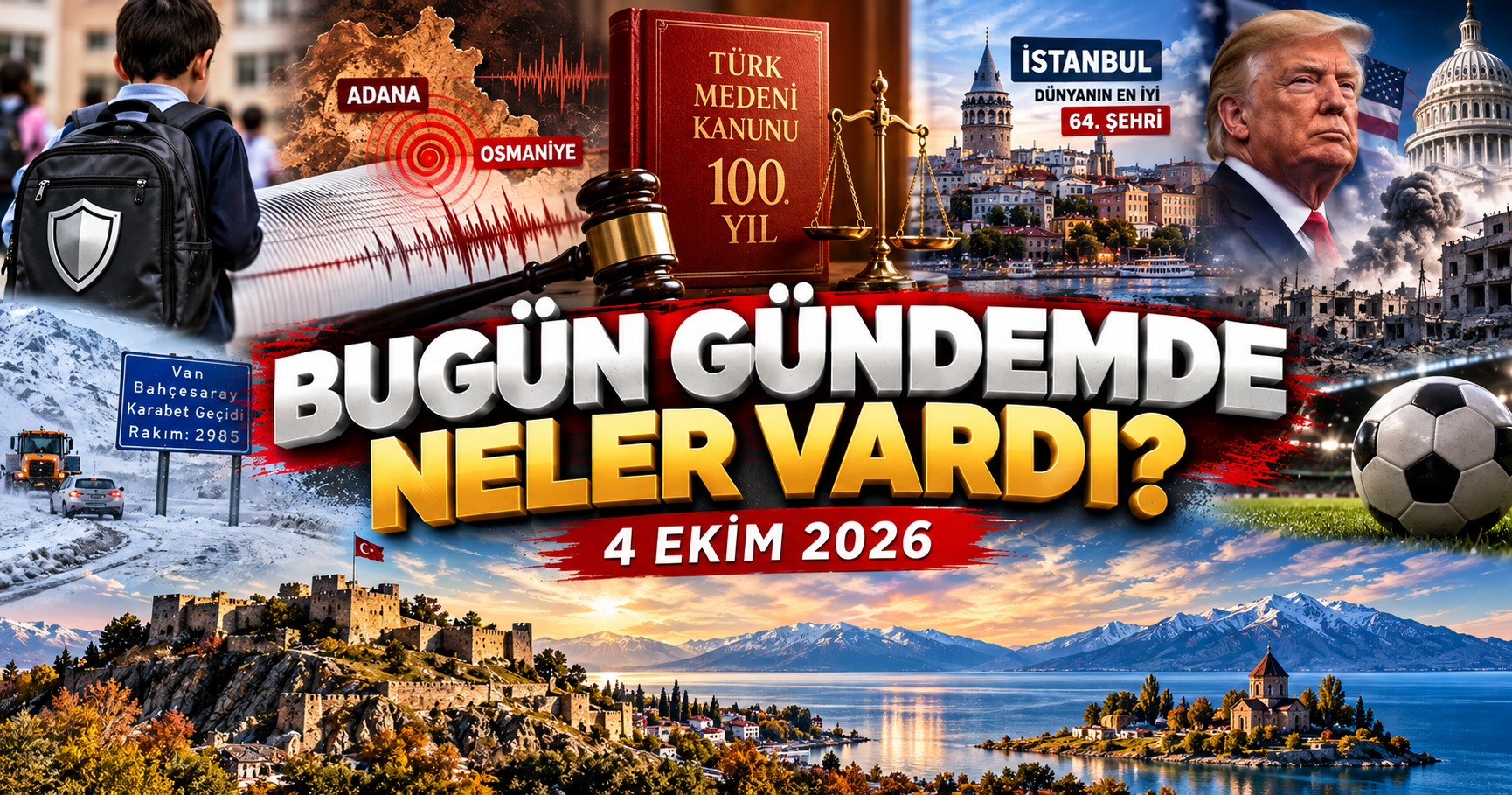 Bugün gündemde neler vardı? – 4 Ekim 2026