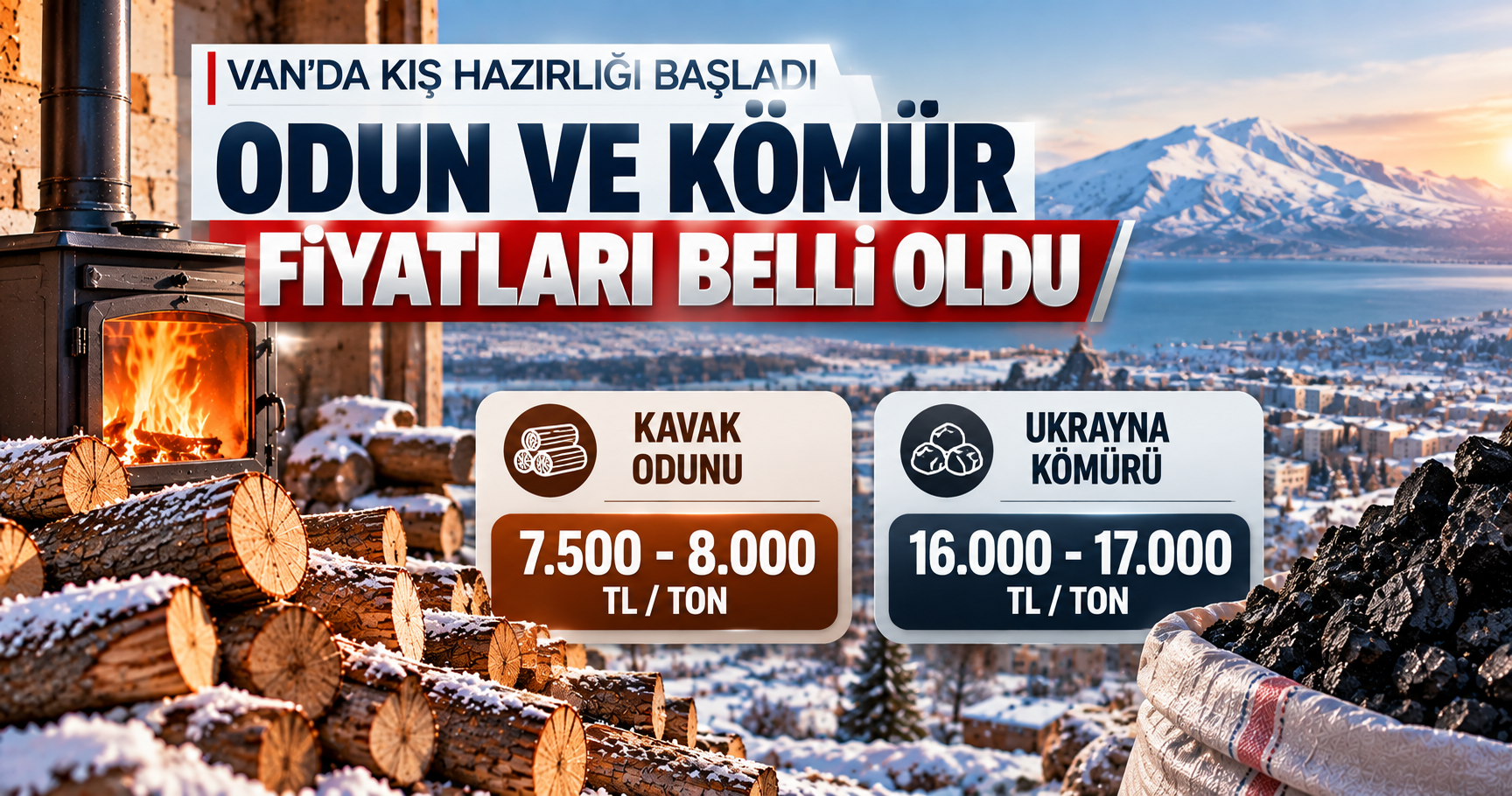 Van’da kış hazırlığı başladı: Odun ve kömür fiyatları belli oldu
