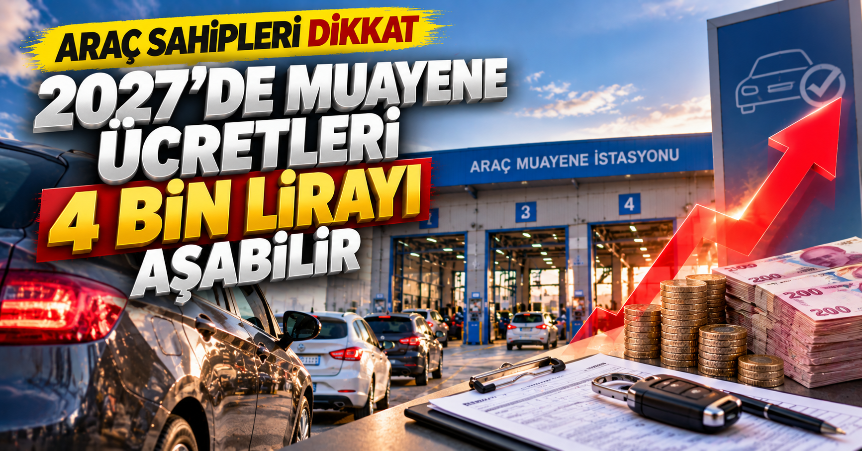 Araç sahipleri dikkat: 2027'de muayene ücretleri 4 bin lirayı aşabilir