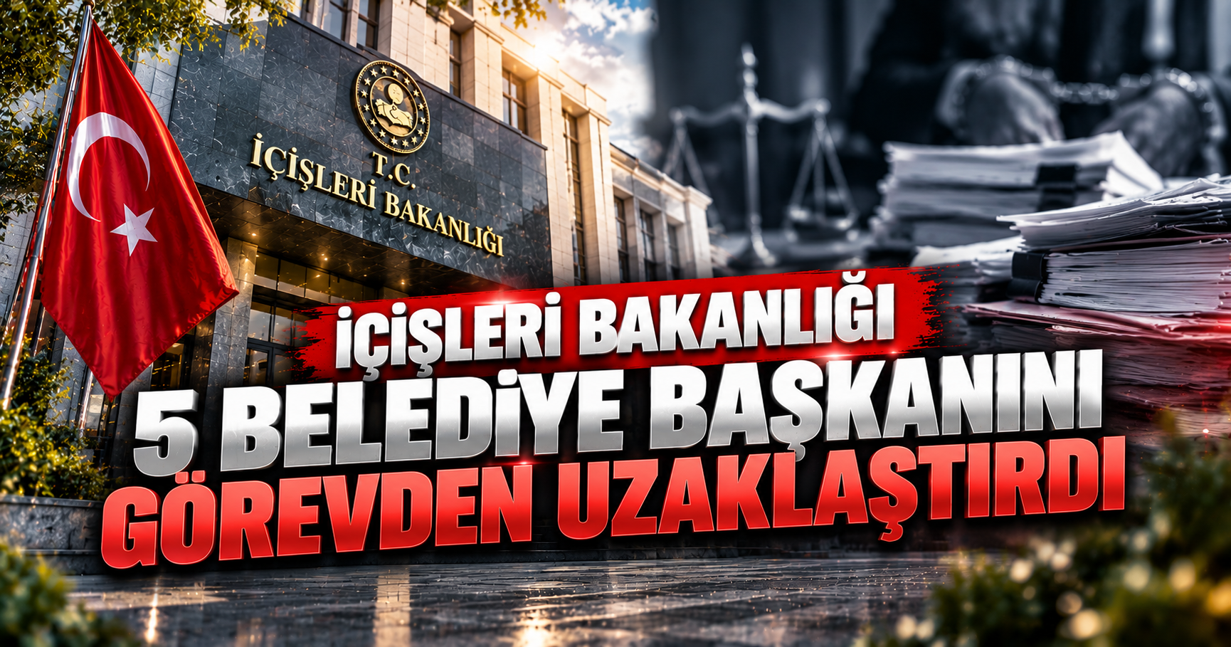 İçişleri Bakanlığı 5 belediye başkanını görevden uzaklaştırdı