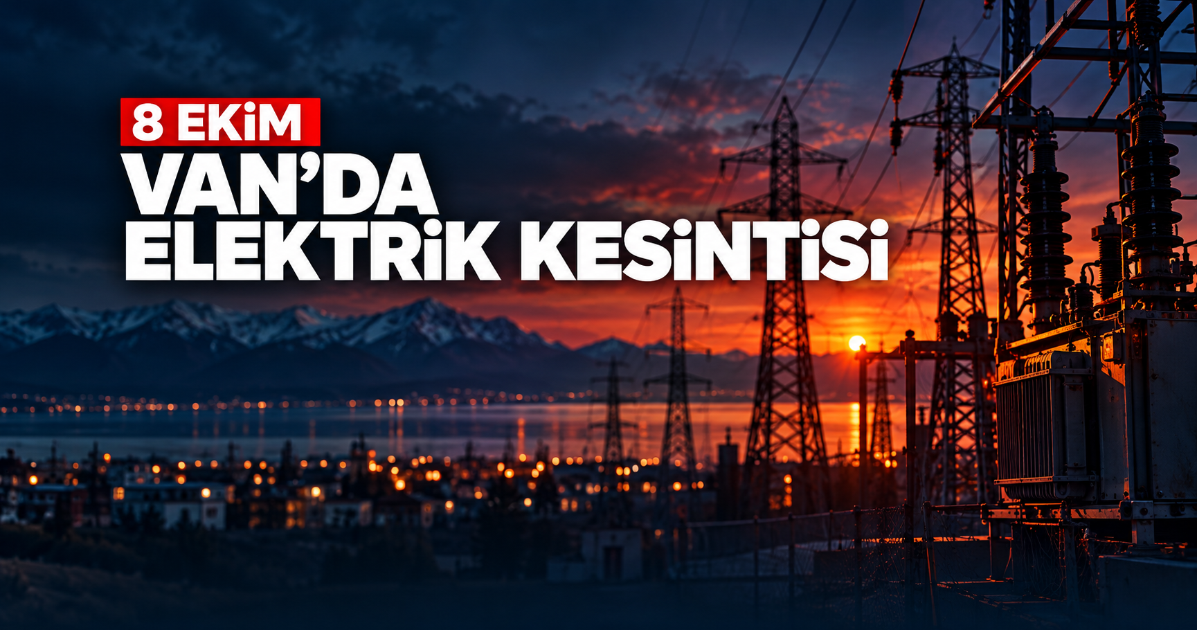 Van’da 8 Ekim’de elektrik kesintisi: 7 ilçede program belli oldu