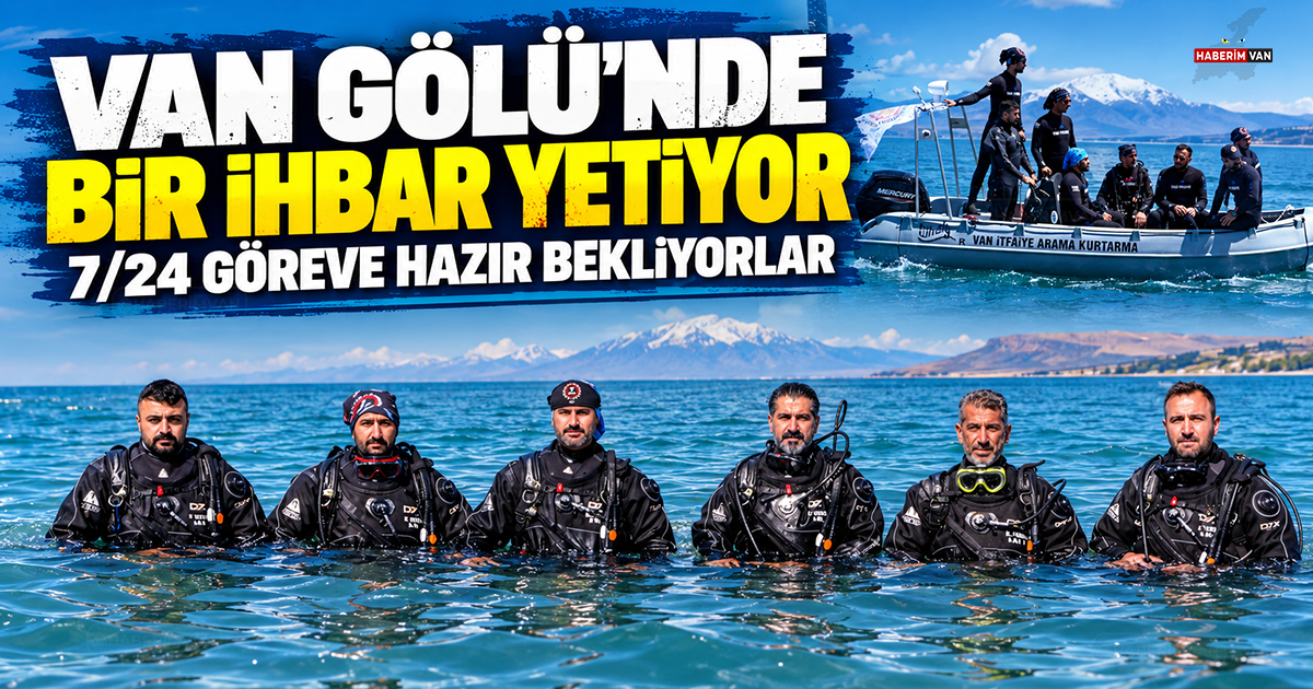 Bir İhbarla Harekete Geçiyorlar: Van İtfaiyesi Su Altı Özel Ekibi