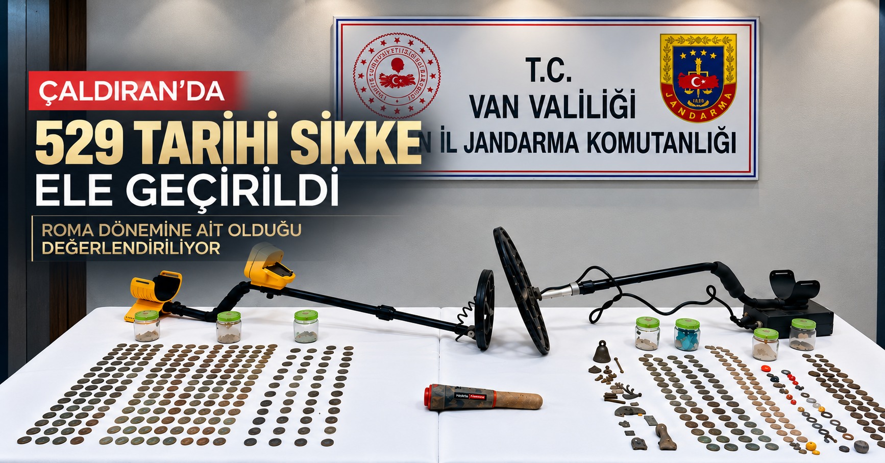 Van’da Roma dönemine ait 529 sikke ele geçirildi