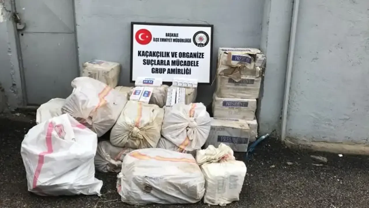 Van’da 16 bin paket kaçak sigara ele geçirildi