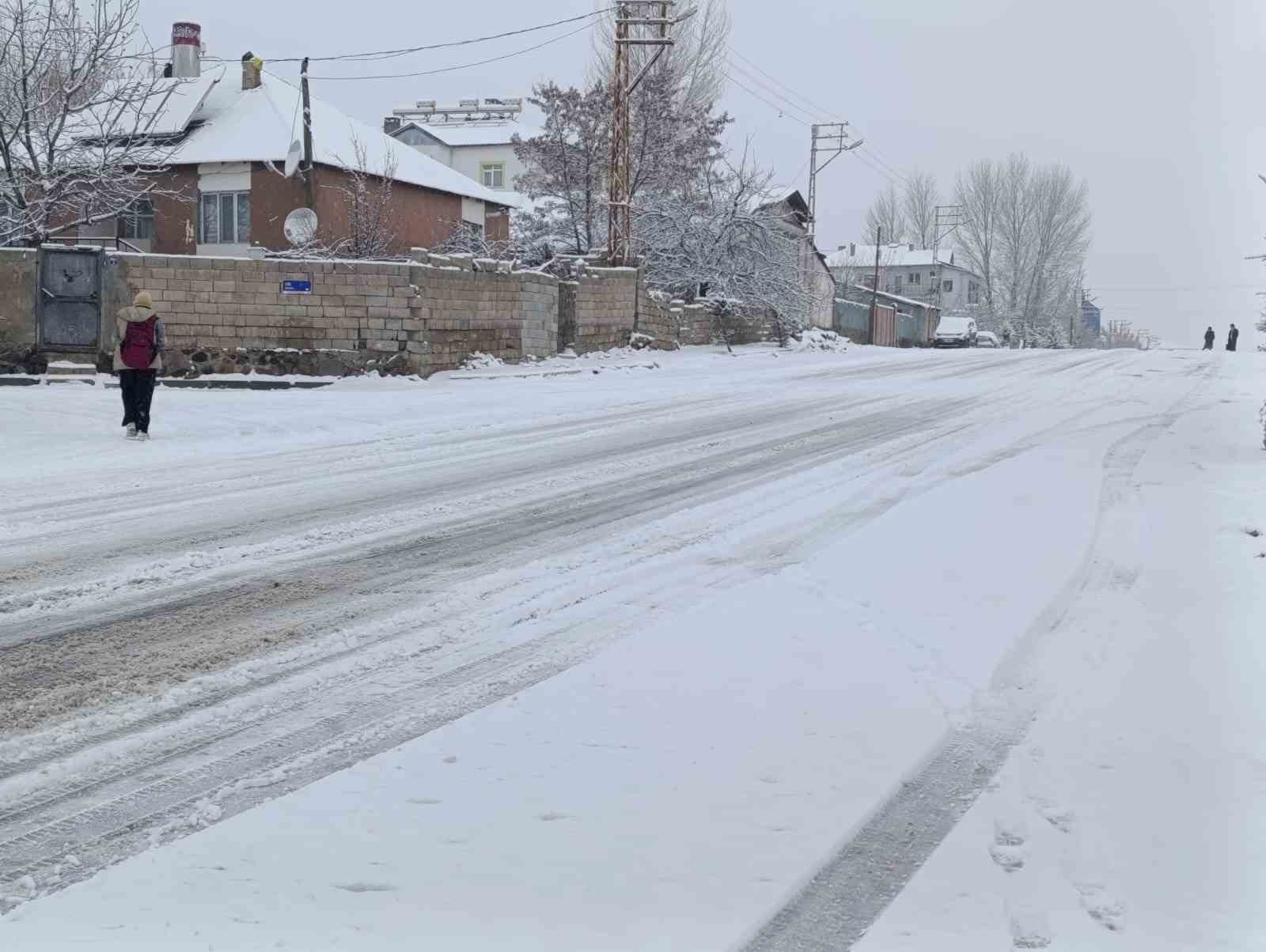 Muradiye’de Mart Ayında Yoğun Kar Yağışı