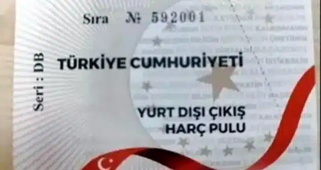 Yurt dışına çıkacaklar dikkat! Çıkış Harcı 500 Liraya Yükseldi