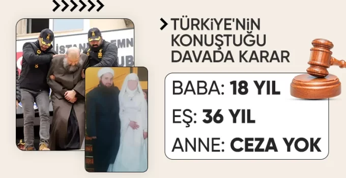 6 yaşındaki çocuk gelin davasında karar! Baba ve eş içeride çürüyecek
