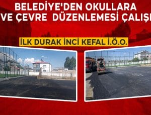 Belediye’den Okullara Yol ve Çevre Düzenlemesi Çalışması