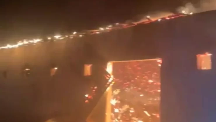 Tuşba’da Samanlık Yangını 6 Saatte Kontrol Altına Alındı