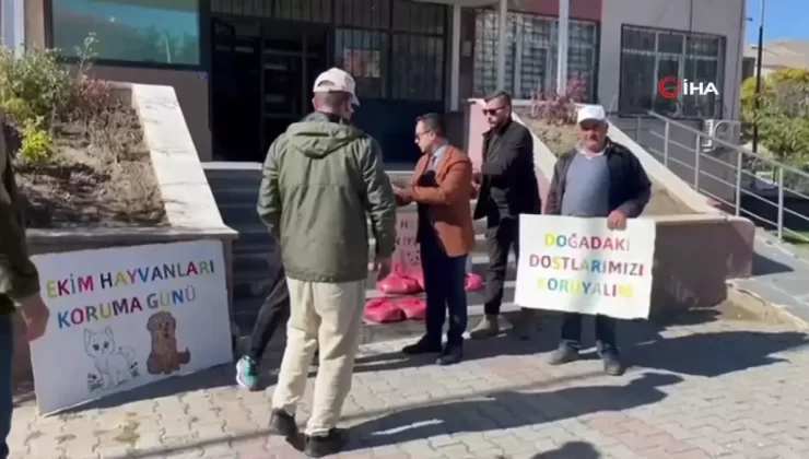 Muradiye’de Yaban Hayvanlarına Destek: Doğaya Yem Bırakıldı