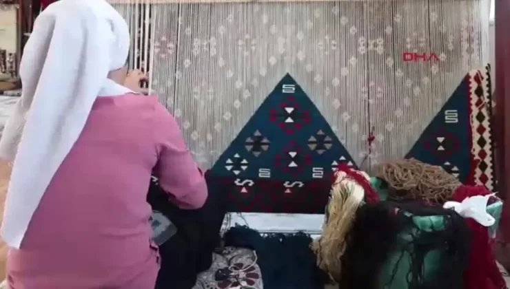 Van’da Kadınlar Kilim Dokumacılığıyla Kültürlerini Yaşatıyor
