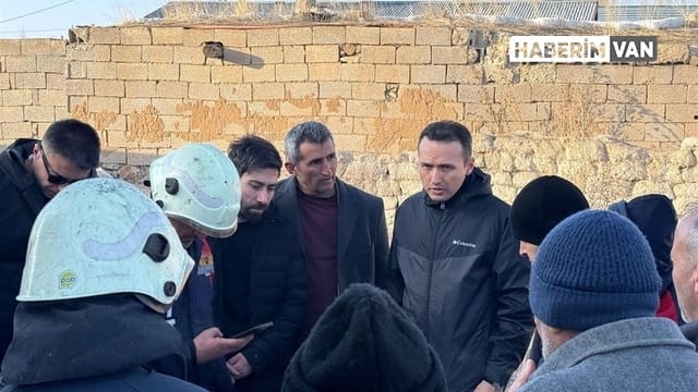 Çaldıran Kaymakamı yangın mağduru aileyi ziyaret etti