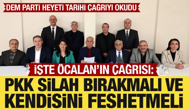 İmralıdan Tarihi Çağrı: PKK Kendini Feshetmeli!