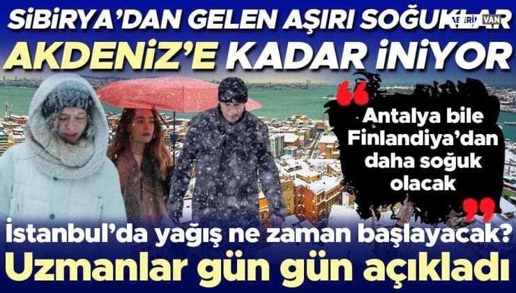 İstanbul’a Kutup Soğukları Geliyor!