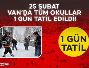 Van’da Eğitime Kar Engeli! Okullar Tatil