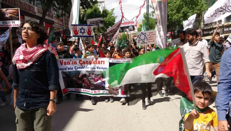 Van’da Çocuklardan Gazze İçin Sessiz Çığlık