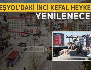 Van Beşyoldaki İnci Kefali Heykeli Yenilenecek!