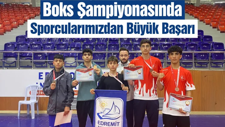 Edremitli Genç Boksör Türkiye Üçüncüsü Oldu!