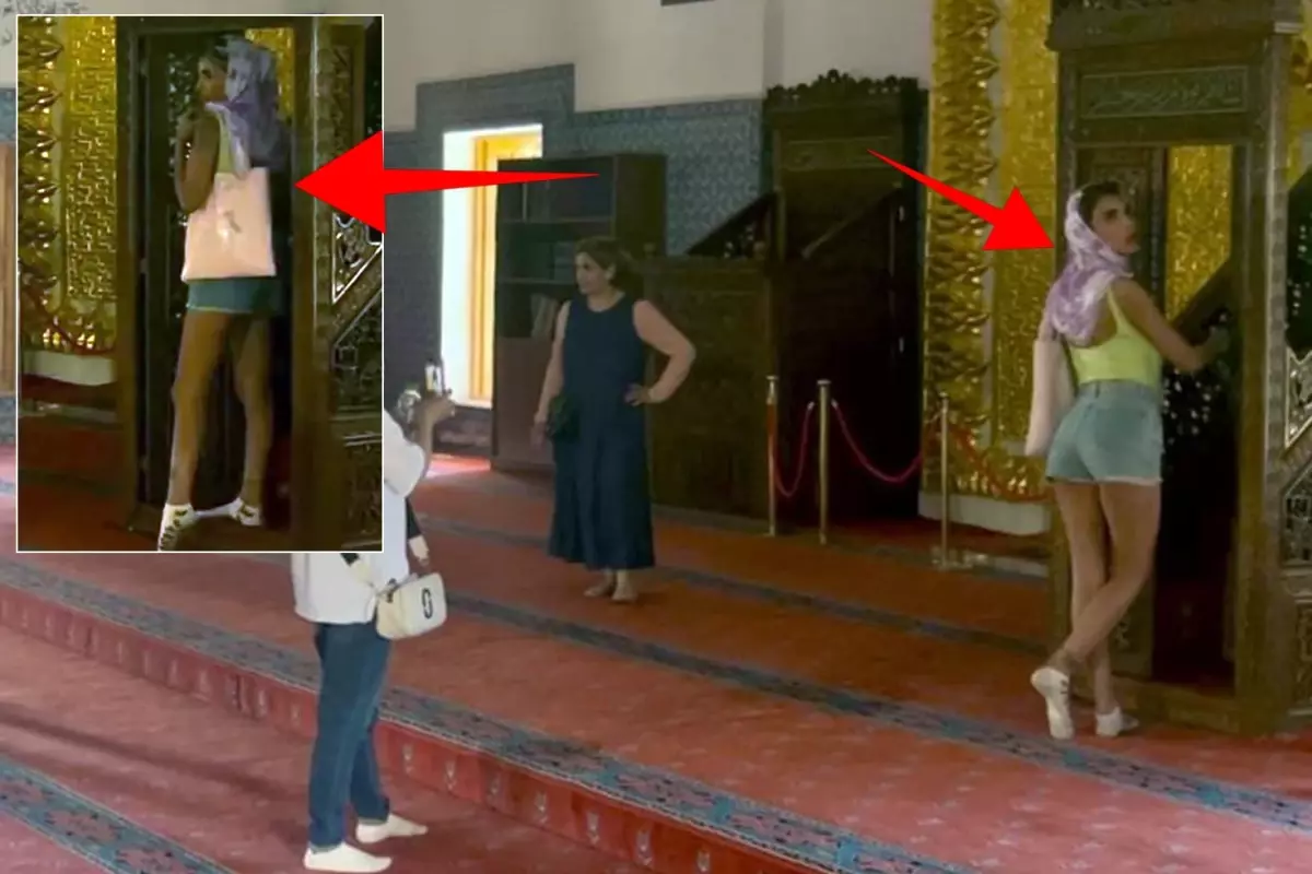 Hüsrev Paşa Camii’nde Turist Tepkisi