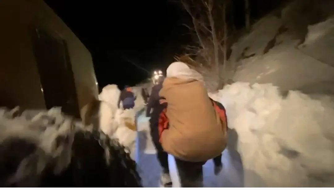 Karla Kaplı Mahallede Hayat Kurtaran Müdahale