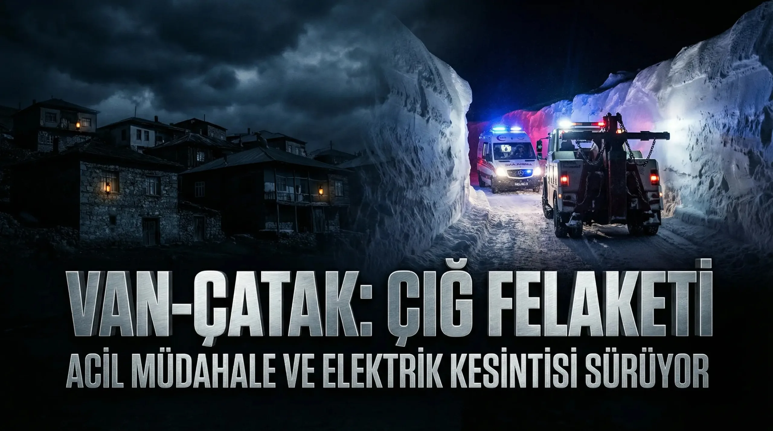 Van–Çatak Yolunda 5. Gün: Ulaşım Sadece Acil Araçlara Açık