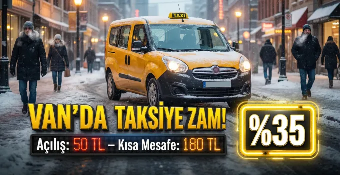 Van’da Taksi Ücretlerine de Yüzde 35 Zam Geldi!
