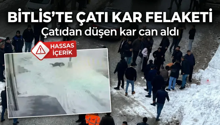 Bitliste Çatıdan Düşen Kar Can Aldı