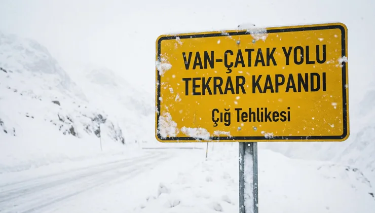 Van-Çatak Kara Yolu Çığ Tehlikesi Nedeniyle Trafiğe Kapatıldı