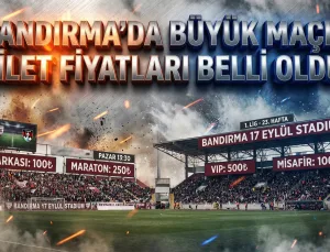 Bandırmaspor–Vanspor Maçının Bilet Fiyatları Belli Oldu