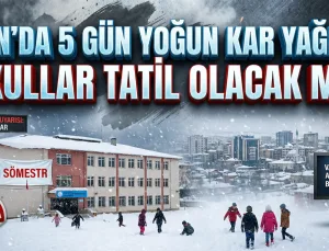 Meteoroloji Uyardı: Van’da 5 Gün Boyunca Kar Yağışı Bekleniyor