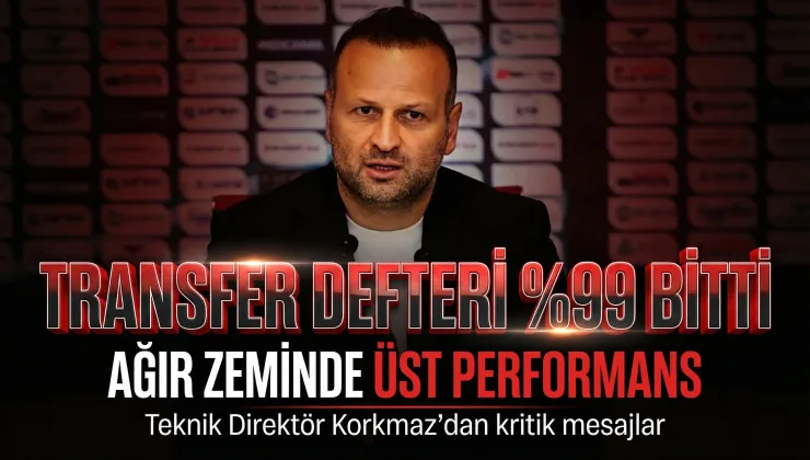 Korkmaz’dan Net Mesajlar: Transfer Defteri Neredeyse Bitti