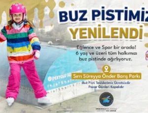 İpekyolu Buz Pisti Yenilendi, Kapılar Halka Açıldı