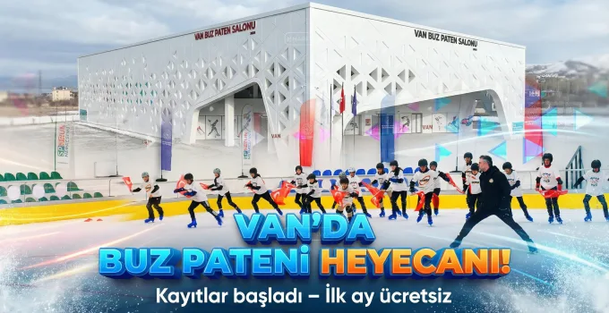 Van’da Buz Pateni Heyecanı Başladı