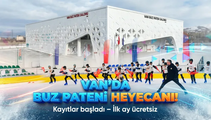 Van’da Buz Pateni Heyecanı Başladı