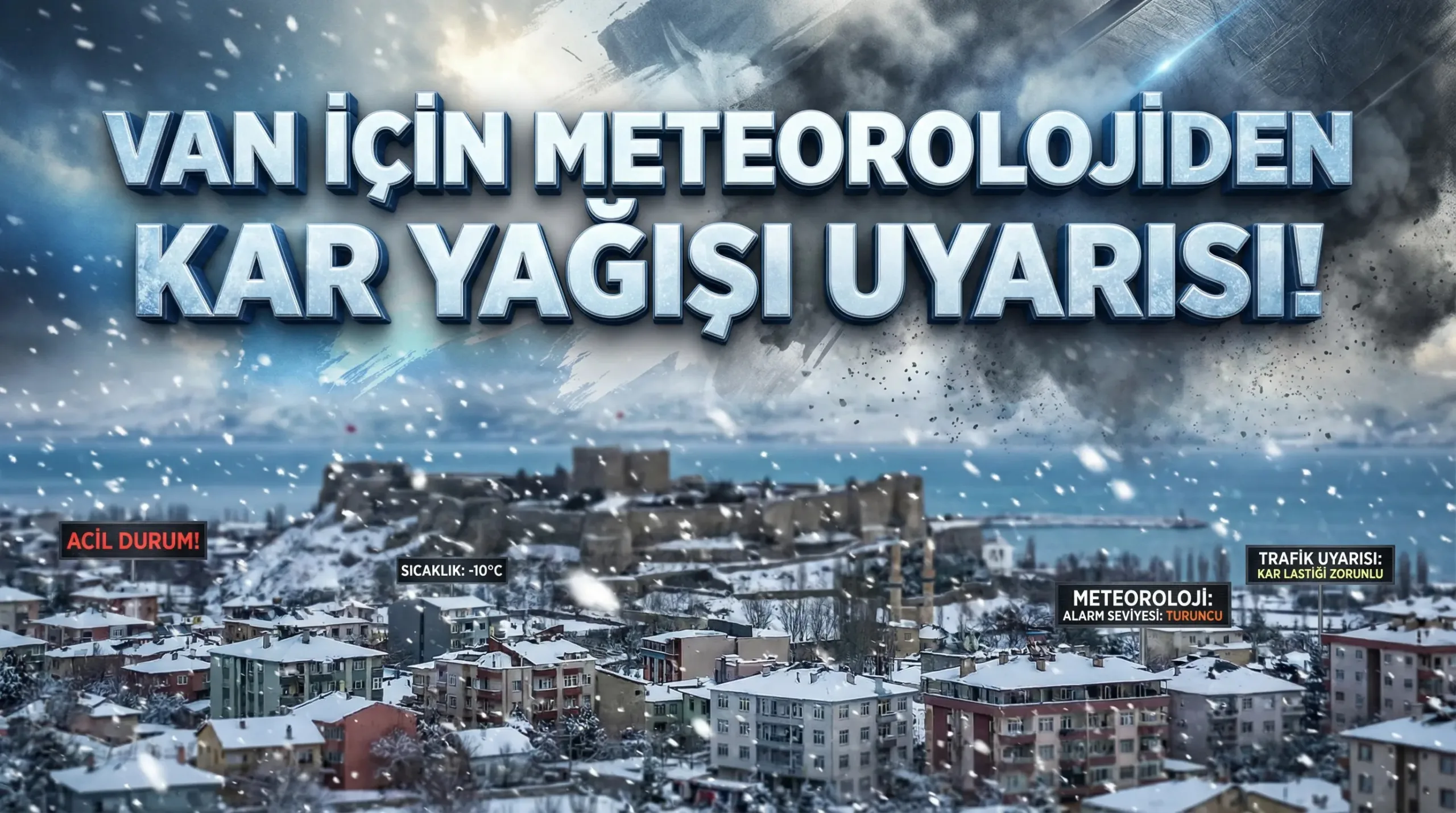 Meteoroloji tarih vererek uyardı: Van’a tekrar kar geliyor